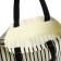 Bag Schoper without fastening, from textiles, beige color