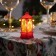 LED figure "Red Lantern with a bear cub" 5 × 12 × 5 cm, plastic, AG13x3 batteries, glow warm white