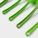 A set of kitchen supplies of the “Point”, 5 objects, green color