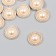 Decor for creativity Plastic "Pearl in the ribbed Kant" set 10 pcs 1.8x1.8x0.6 cm