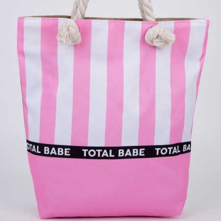 Bag Women's beach on lightning, pink color-2