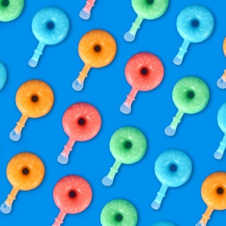 Iron -shaped dessert "Donut", assorted, 33 g-1