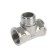 The tee of Zein English, 1/2 ", internal/outer/internal thread, stainless steel