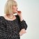 Women's dress with a cut Mist Plus-Size, size 52, black color