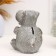 Piggy bank "Hippo with heart" Gray, 14cm