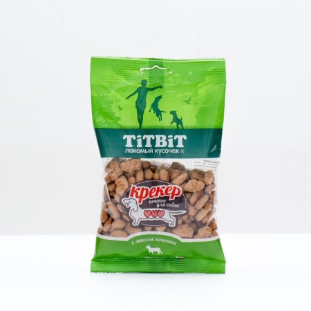 Titbit cracker for dogs, with lamb meat, 100 g