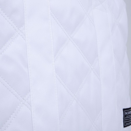 Zipper bag with lightning, white color-5
