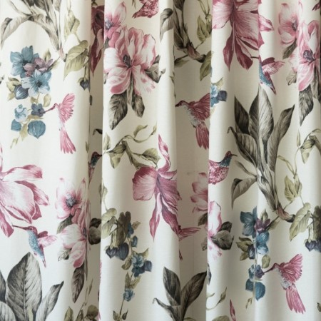 Set of curtains "Act", size 170 x 270 cm - 2 pcs, pink color-2