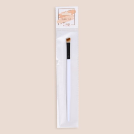 Makeup brush, mowed, 15 (+/- 1) cm, white color-4
