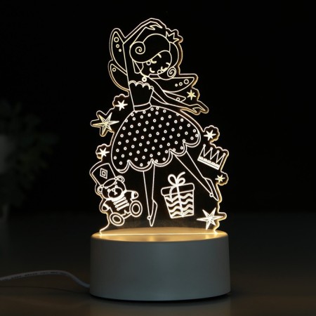 Acrylic lamp “Let Dreams come true”, model GBV-0121-1