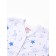 Body baby with a long sleeve "Giraffes", white/blue color, height 62