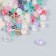 Glass beads 6/0 "cube. Translucent. Multi -colored" 10 g