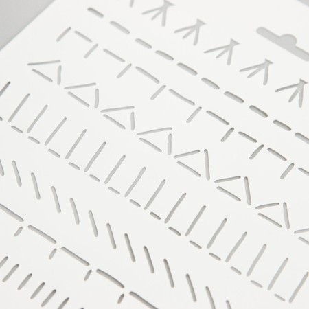 Plastic stencil "Geometry" 16x22 cm-2