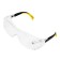Protective glasses Denzel 89201, polycarbonate, open type, increased transparent lens