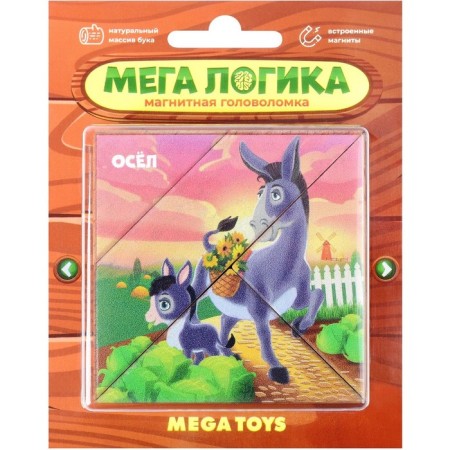 Magnetic puzzle according to the early development system of "donkey"