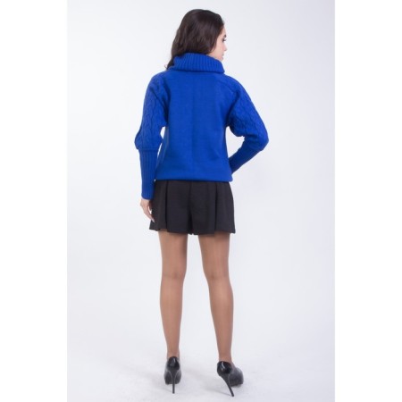 Women's shorts, size 42, black color-7