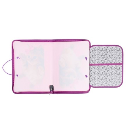 A4 labor folder with handles, 325 x 230 x 25 mm, zipper around, folding bar, plastic, PTR-6 calligrata "Sweetheart"-7