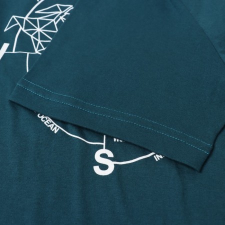 Men's T -shirt with print, sea wave, size 48-2