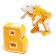 Dino-Bukva robot, transforms into a dinosaur, mix