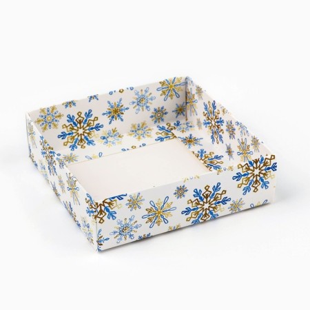 Box for confectionery "Snow Tale", 10 x 10 x 10 cm, New Year-3