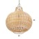 Lamp ceiling from the rattan "William" 1x120W, E27, 50x50x50 cm