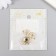 Decor for creativity metal, enamel, rhinestones "Chamomile" 2.2x1.8 cm
