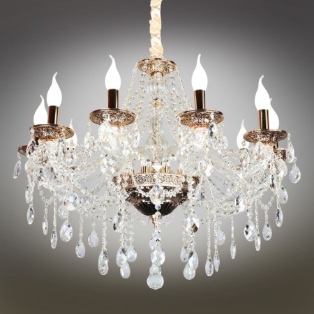 Suspended chandelier Gadoni 10x40W E14 gold 75x75x55cm