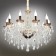 Suspended chandelier Gadoni 10x40W E14 gold 75x75x55cm