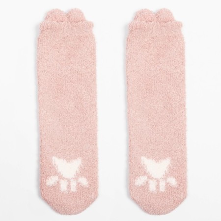 Women's terry socks minku, pink color, size 36-39 (23-25 ​​cm)-1