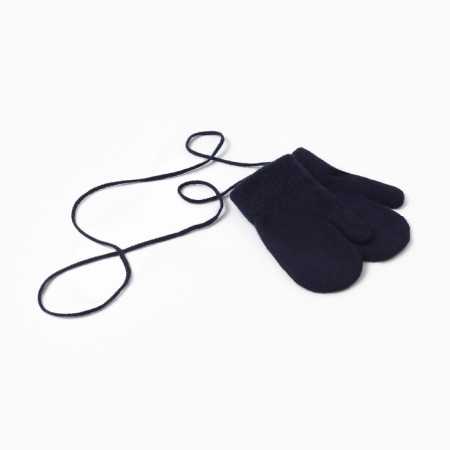 Baby mittens minku, dark blue color, 13.5 cm-1