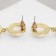 Earrings with pearls "harbor" Consciousness, geometry, color gold
