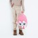 Baby backpack for girls made of artificial leather "Bunny", with a Plush pocket, 27x23 x 10 cm