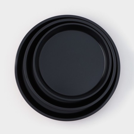 A set of baking forms “Renard. Circle ”, 3 subjects: D = 32/28/24 cm, anti -stick coating, burgundy color-2