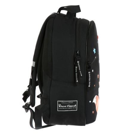 School backpack Bruno VisConti, 42 x 31 x 14 cm, ergonomic back, "magic fox"-4
