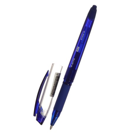 A pen with erased ink, gel, Brauberg "X-Erase" 0.7 mm, flu, blue case, blue ink-2