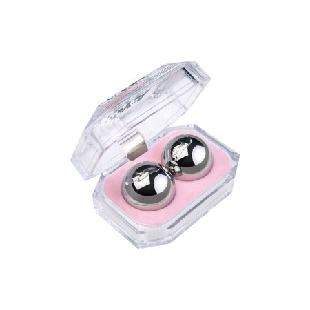 Vaginal balls Metal by toyfa, silver color, d = 3 cm-1
