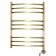 Domoterm electric heated towel rail "Calipso", 500 x 700 mm, 9 crossbars, rights, bronze
