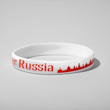 Silicone bracelet Mother Russia, the color is red-white
