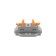 Terminal of QMS 222-423p Passing 3 poles, with an mounting platform (0.08-4 mm²), gray (25 pcs.