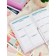 School School A5 80 sheets "pink", solid cover of artificial leather, foil embossing, liesse, reference material, block 70 g/m2