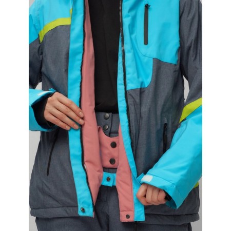 Ski suit female, size 60, blue color-4