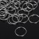 Connective ring 0.7 × 12mm (set 50 g, ± 360 pcs) cm-995, silver color