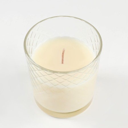 Aromatic candle in a glass "New Year's snow", burning time 30 hours-3