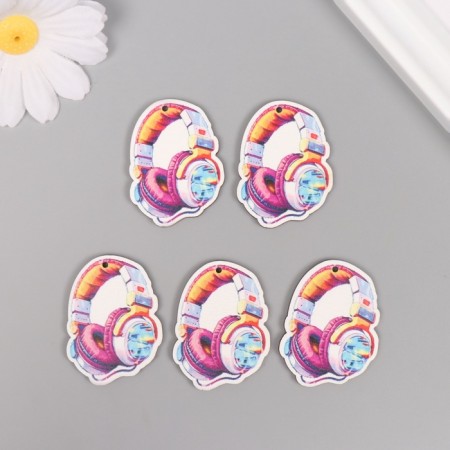 Decor for creativity tree "Cool headphones" 4x2.9x0.3 cm-2