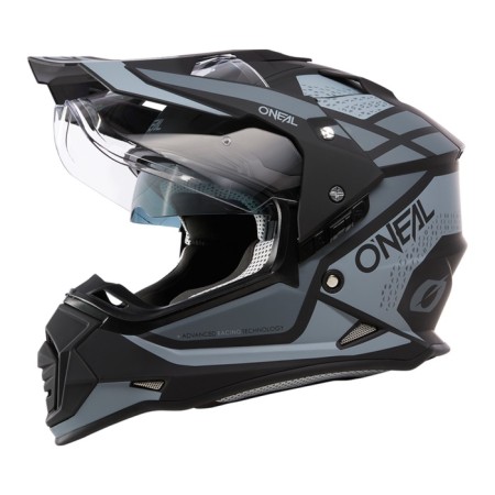 Sneakpish helmet with o’neal sierra r V24, ABS, matte, gray/black, l