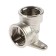 Aqualink corner, 1/2 ", internal thread, with a wall mount, nickel -plated brass
