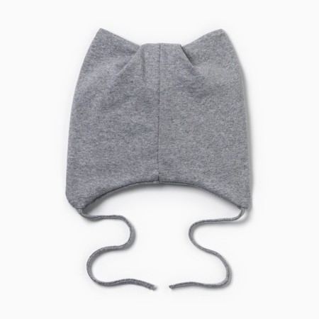 Hat children's cat, color gray melange, size 50-54-1