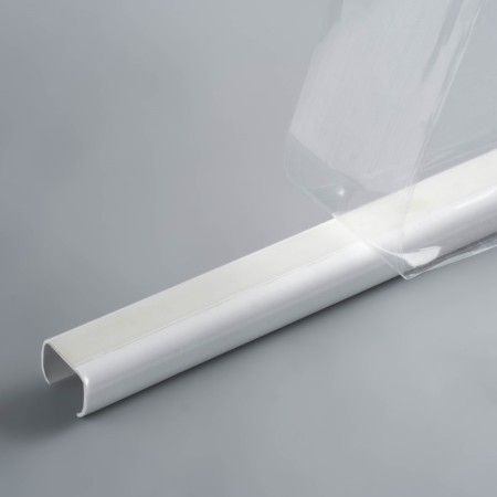 Cable-channel 15x10mm 2.2m "decoration" with an adhesive base, 001-g white glossy-2