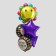 Bouquet of balls “Happy Birthday”, chamomile, foil, set of 5 pcs.