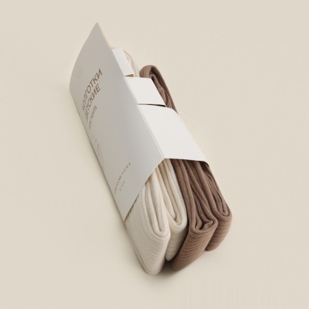 Колготки детские SL Home 2 пары, р 128-134, молочн/беж-5